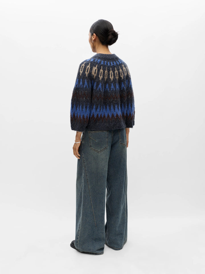 OB JAADE DIANA S/S RE KNIT CARDIGAN