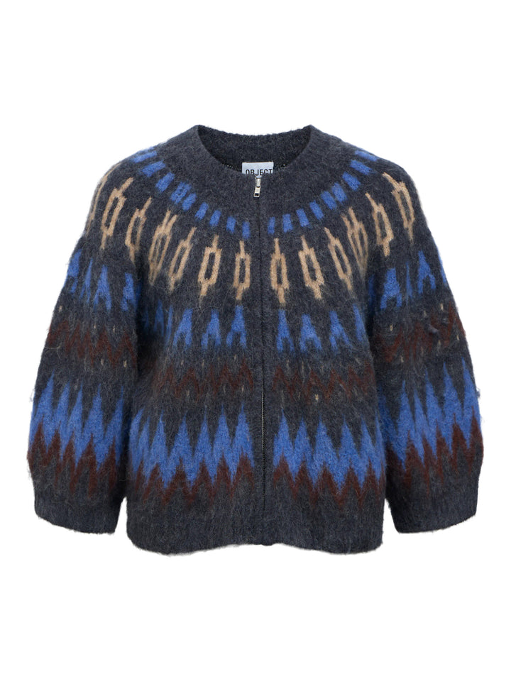 OB JAADE DIANA S/S RE KNIT CARDIGAN