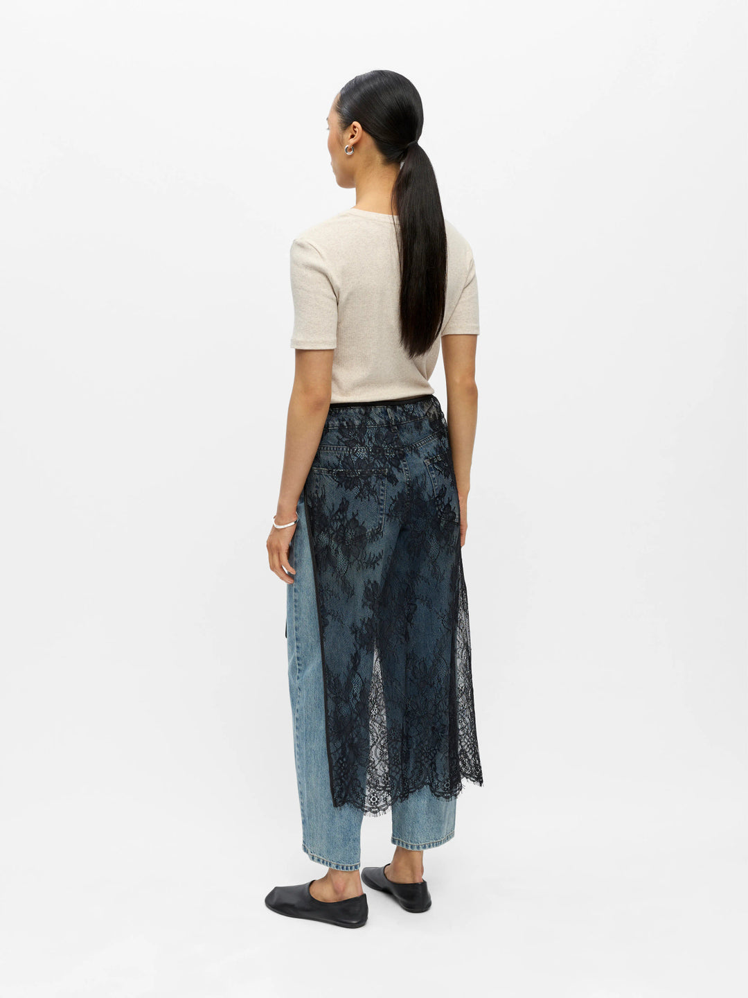 OB LIRA LACE SCARF LONG SKIRT