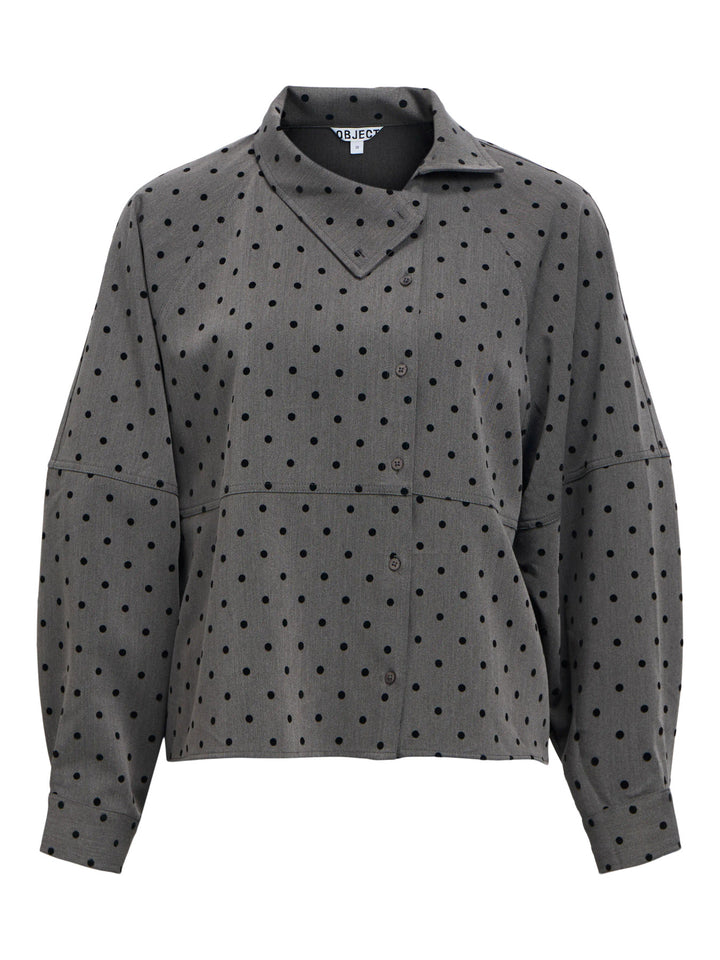 OB MAXINE L/S HIGH NECK SHIRT