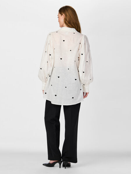 YAS Heart Long shirt