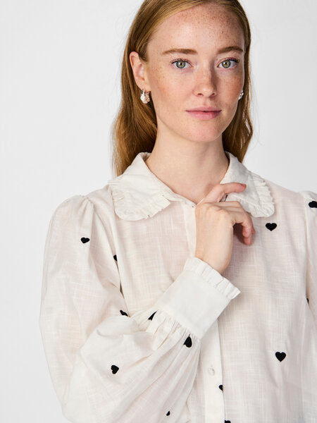 YAS Heart Long shirt