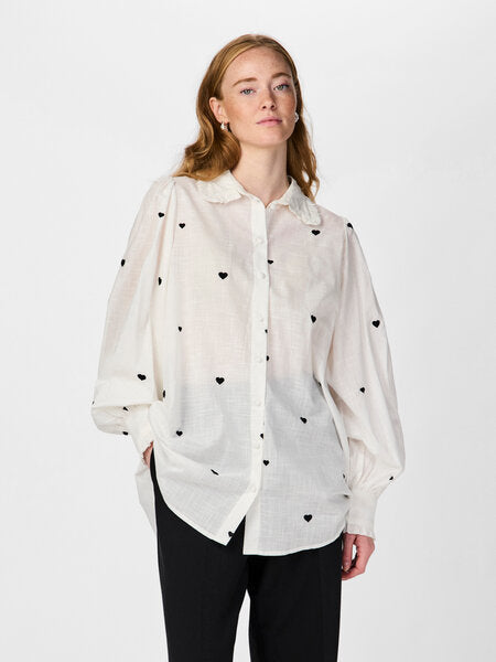 YAS Heart Long shirt