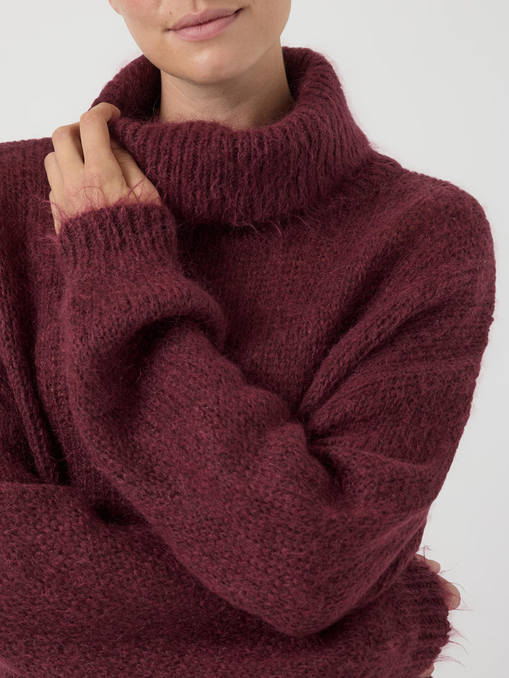 YAS LAMBI LS KNIT ROLLNECK PULLOVER