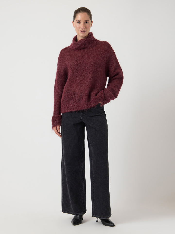 YAS LAMBI LS KNIT ROLLNECK PULLOVER