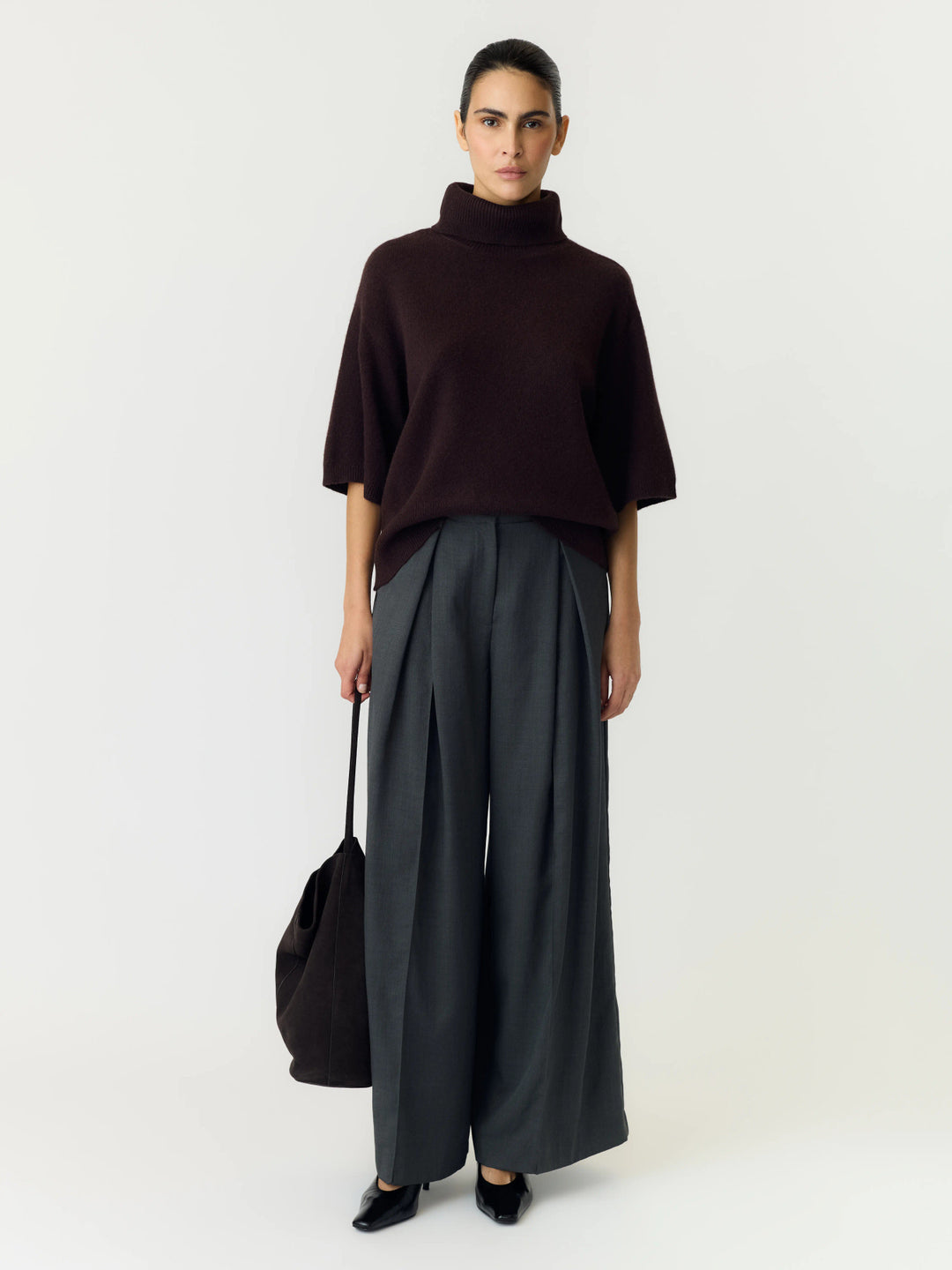 YAS EMILA 2/4 WOOL KNIT PULLOVER