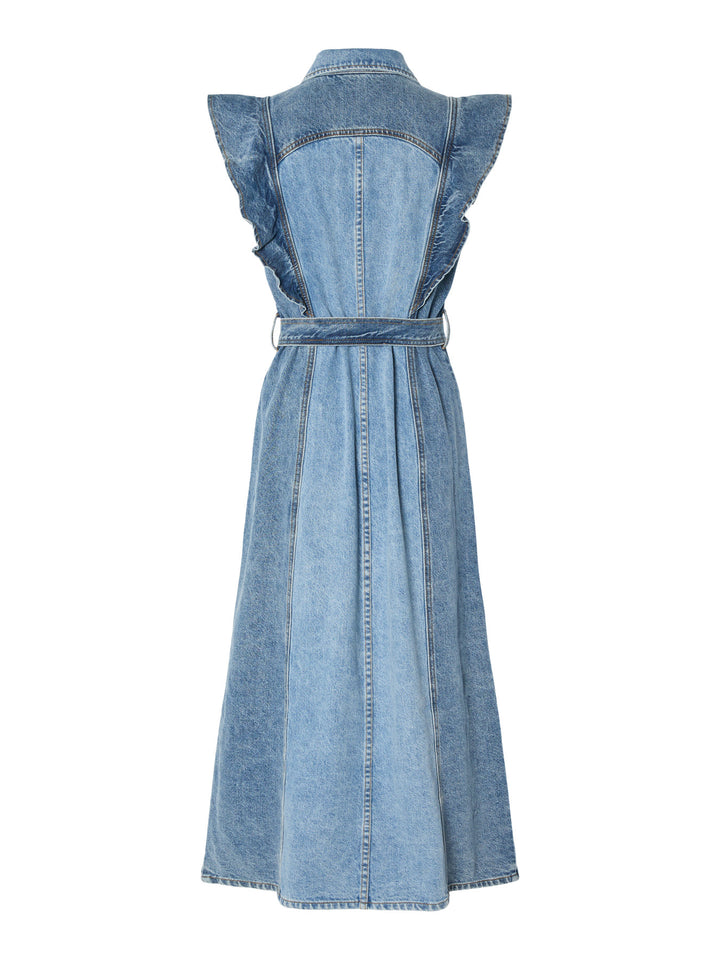 YAS CAWI SL DENIM LONG DRESS