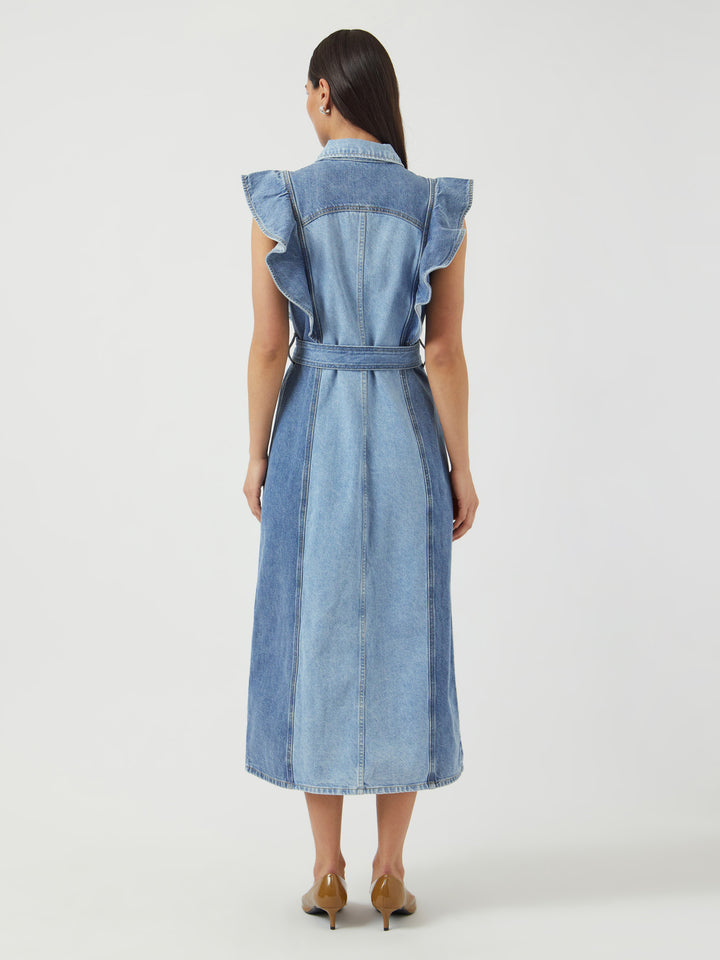 YAS CAWI SL DENIM LONG DRESS