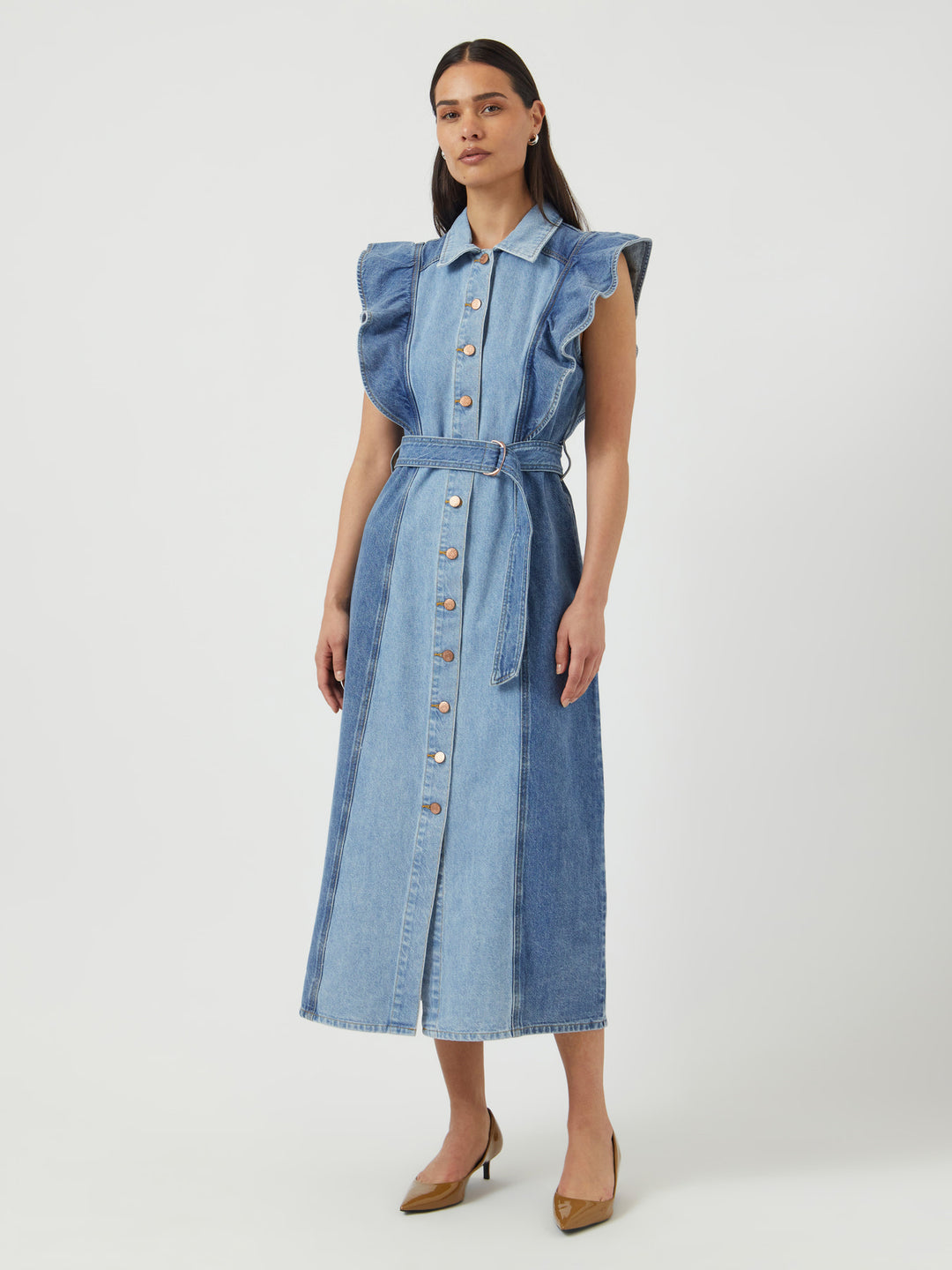 YAS CAWI SL DENIM LONG DRESS