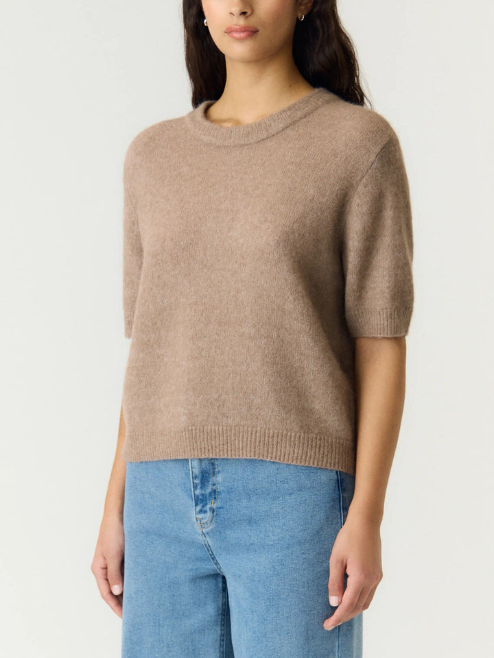 YAS Johi SS Wool Blend Pullover