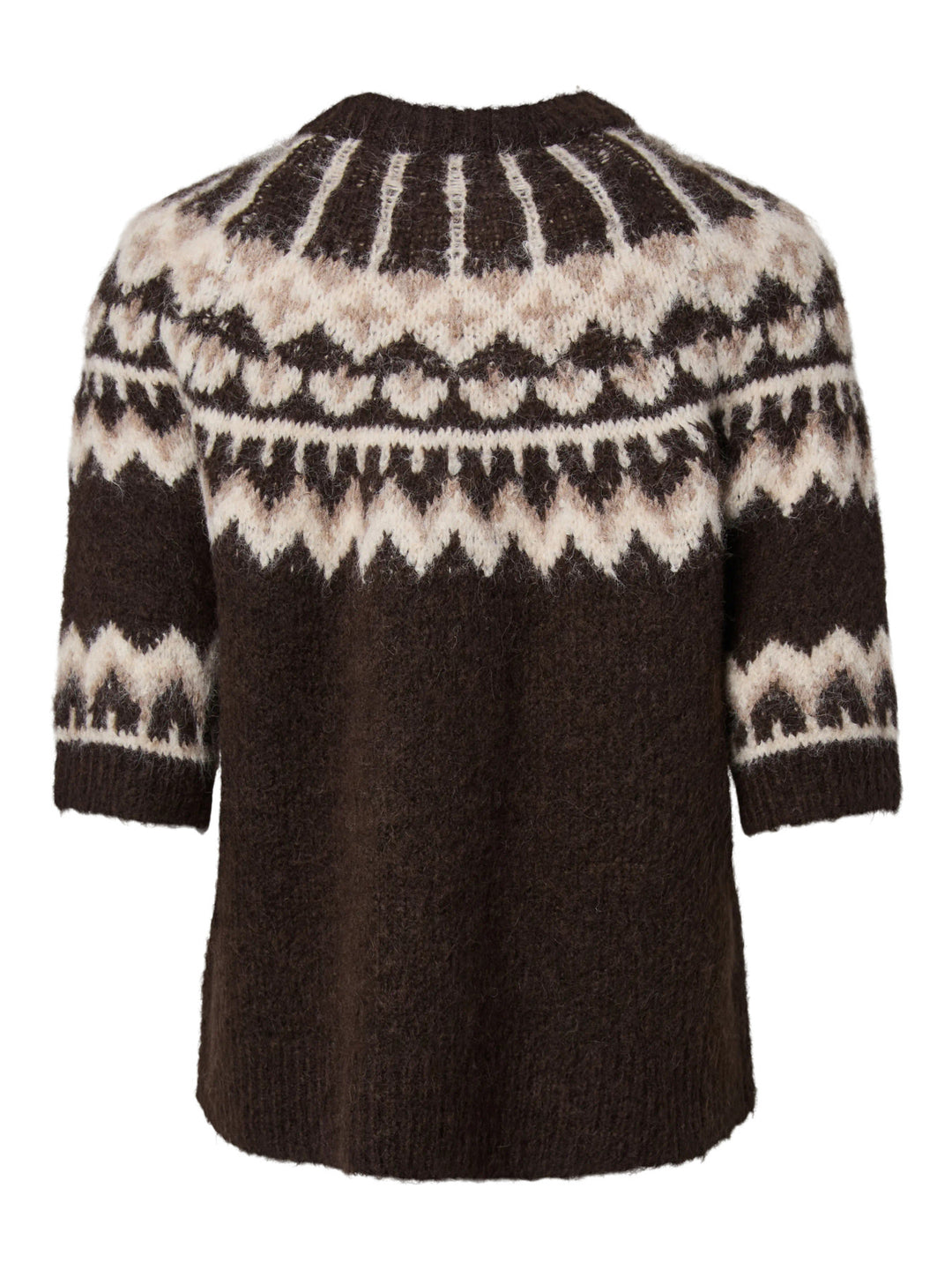 YAS DOMINA SS WOOL BLEND KNIT PULLOVER