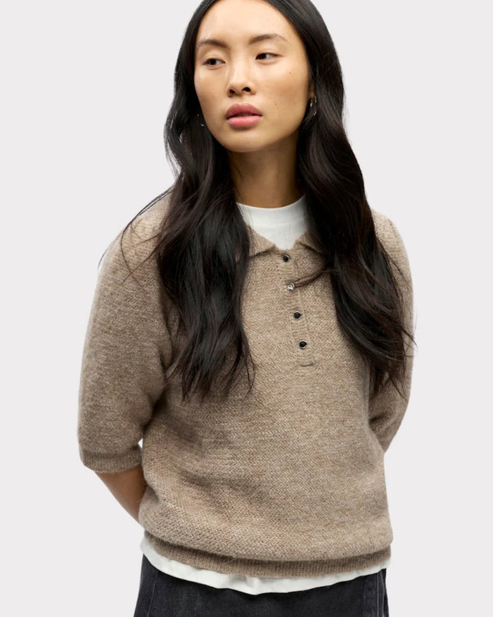 OB ANINE S/S RE KNIT POLO