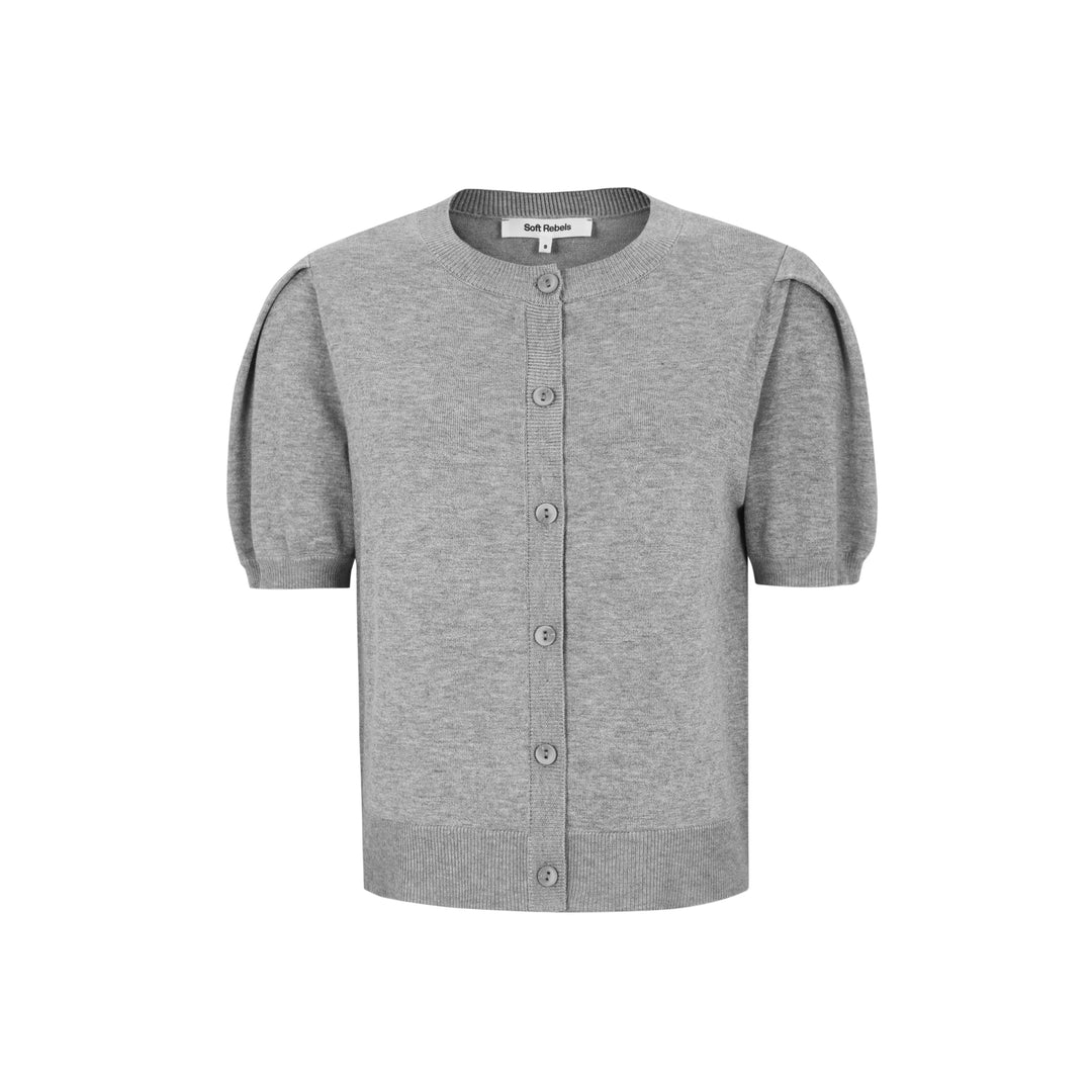 SR Marla SS O-Neck Cardigan Knit
