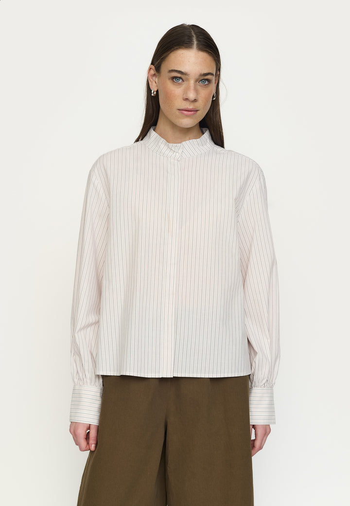 SR Veronica Volume Striped Shirt