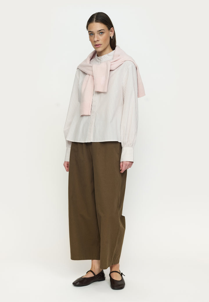SR Veronica Volume Striped Shirt