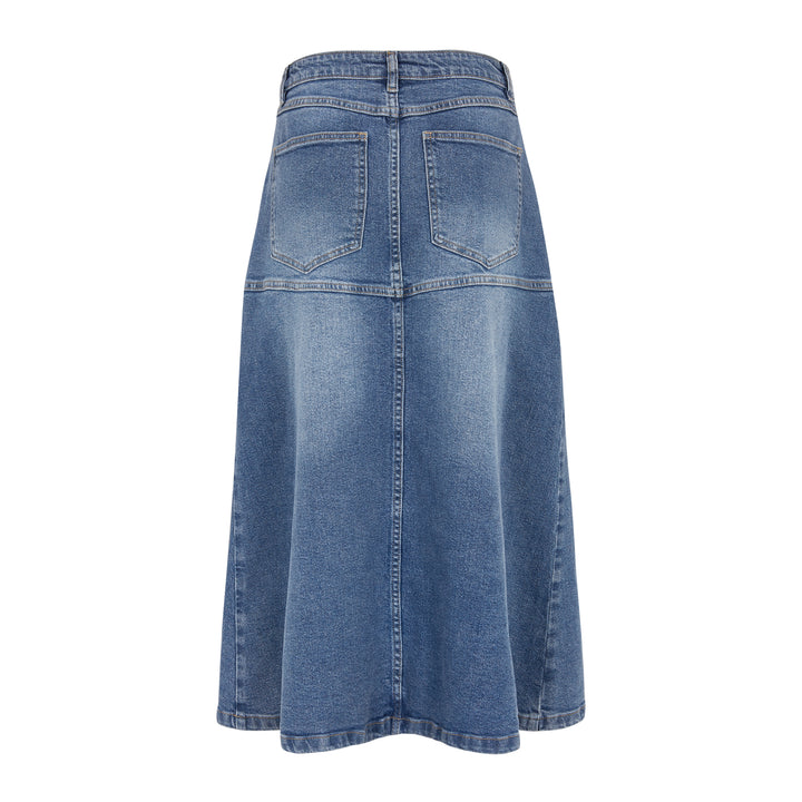 SR Willa Midi Skirt Denim