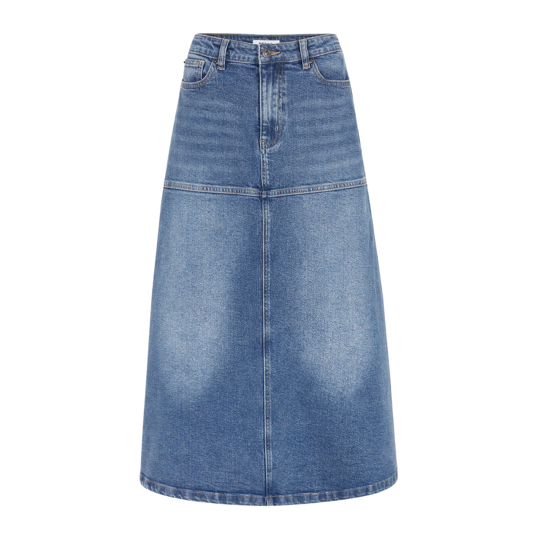 SR Willa Midi Skirt Denim