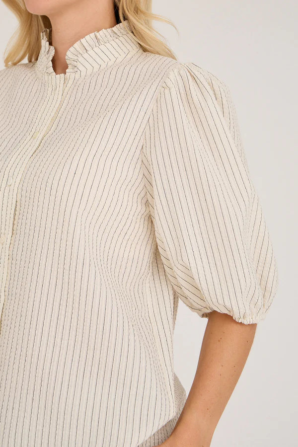 A-View Tiffany Short Sleeve Stripe Shirt