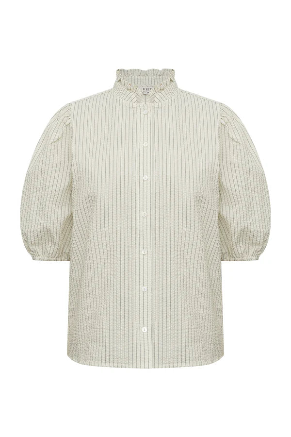 A-View Tiffany Short Sleeve Stripe Shirt