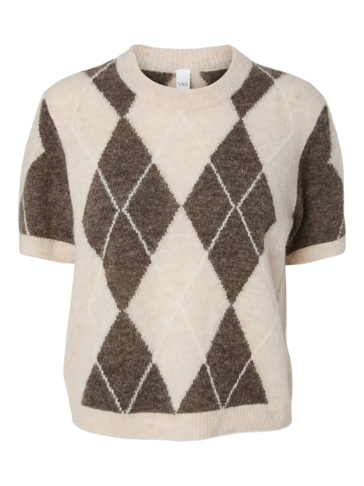 YAS Johi SS Wool Blend Pullover