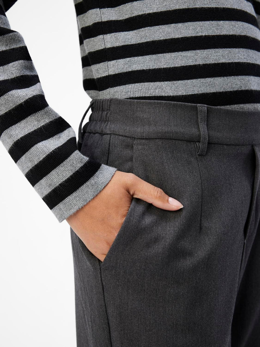 OB Lisa Slim pant  Medium Grey Melange