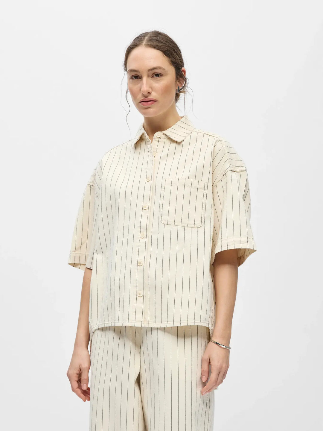 OB CALLY 2/4 LO DENIM SHIRT
