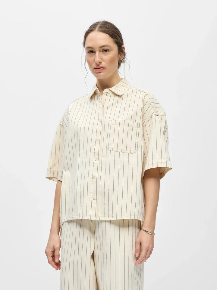 OB CALLY 2/4 LO DENIM SHIRT