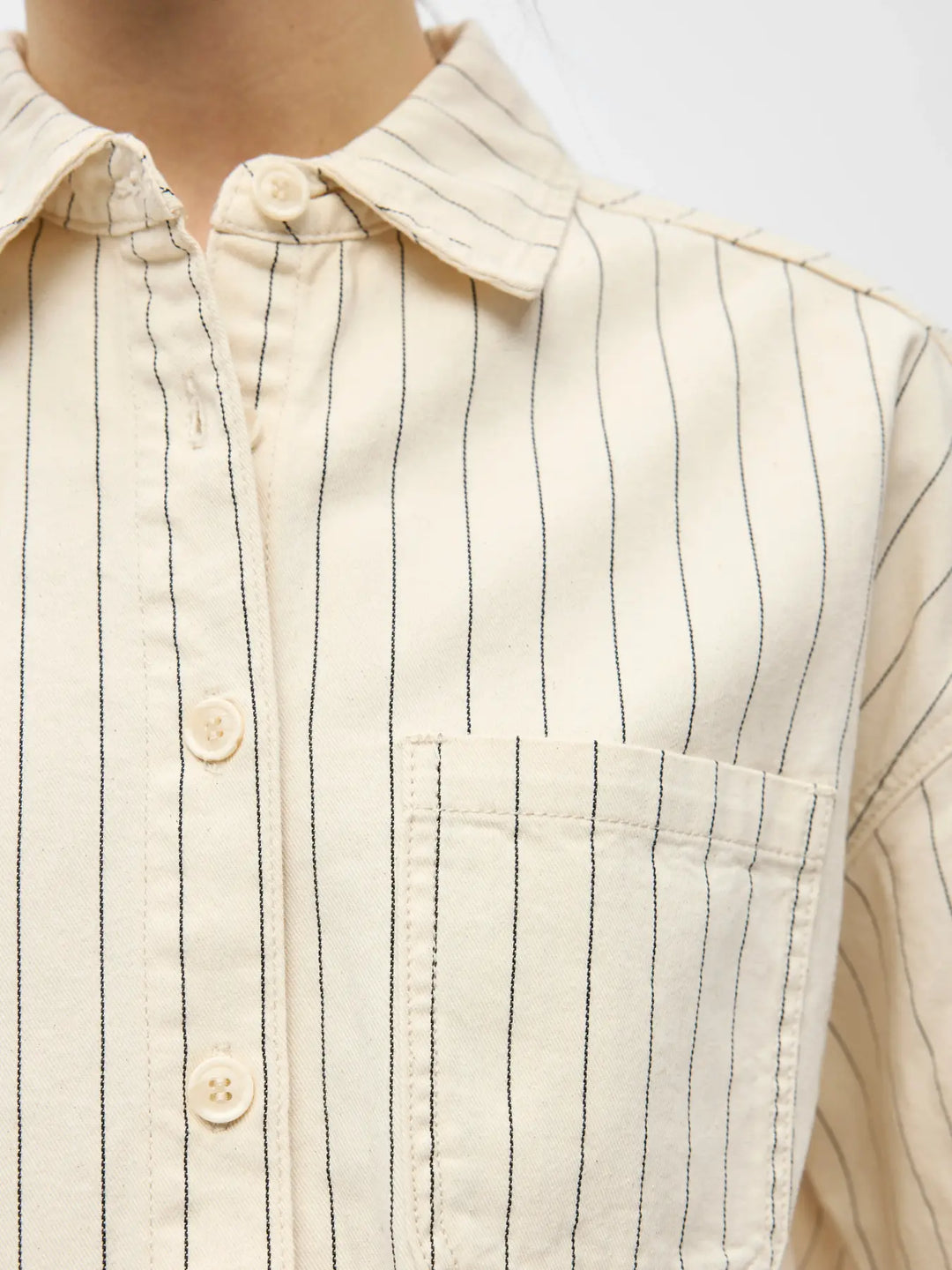 OB CALLY 2/4 LO DENIM SHIRT