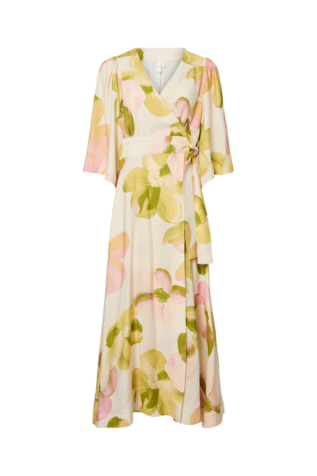 YASMARGA 3/4 WRAP LONG DRESS