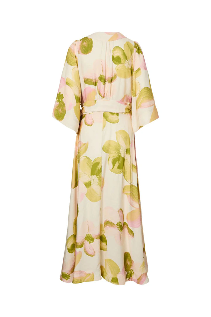 YASMARGA 3/4 WRAP LONG DRESS